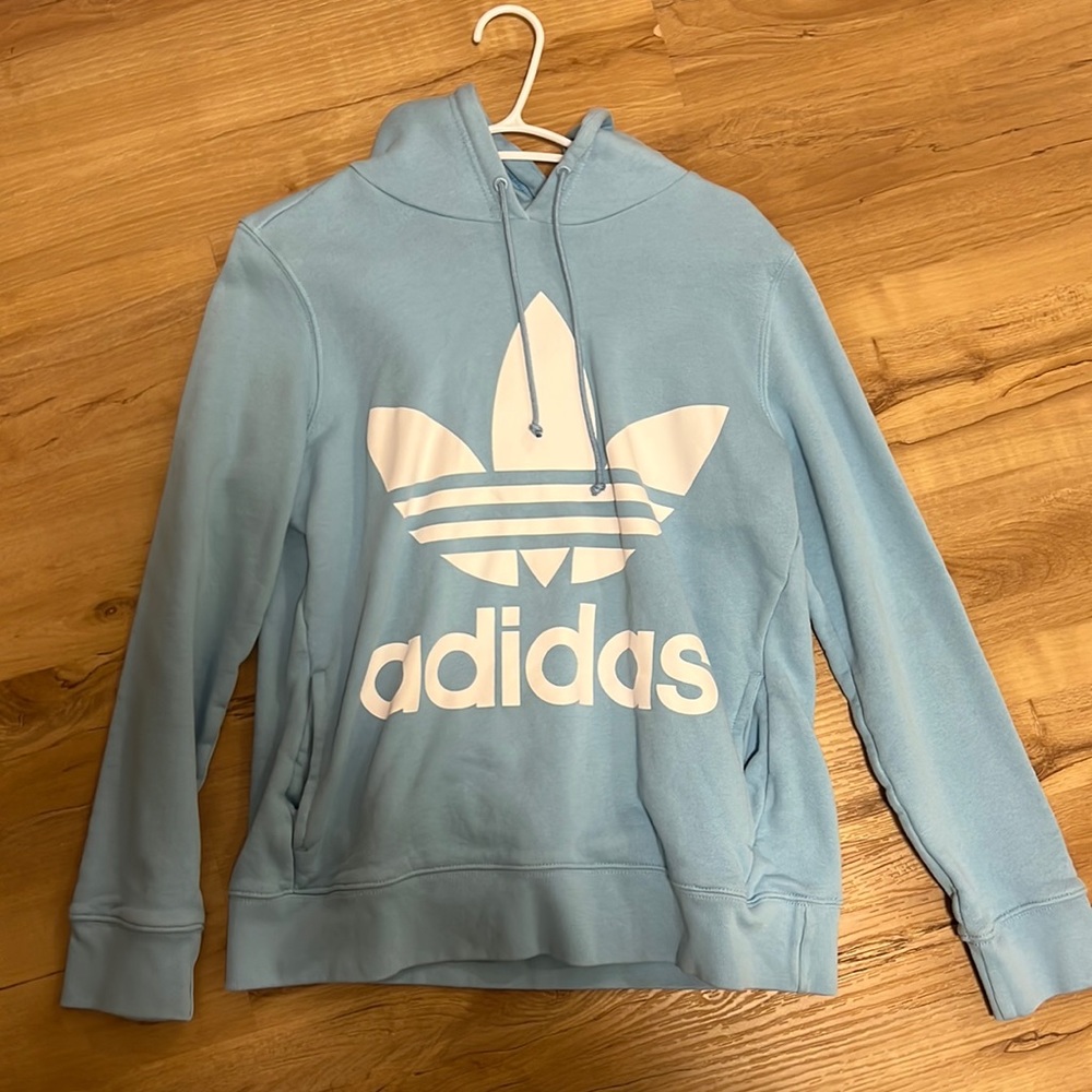 Adidas size m baby blue sweater